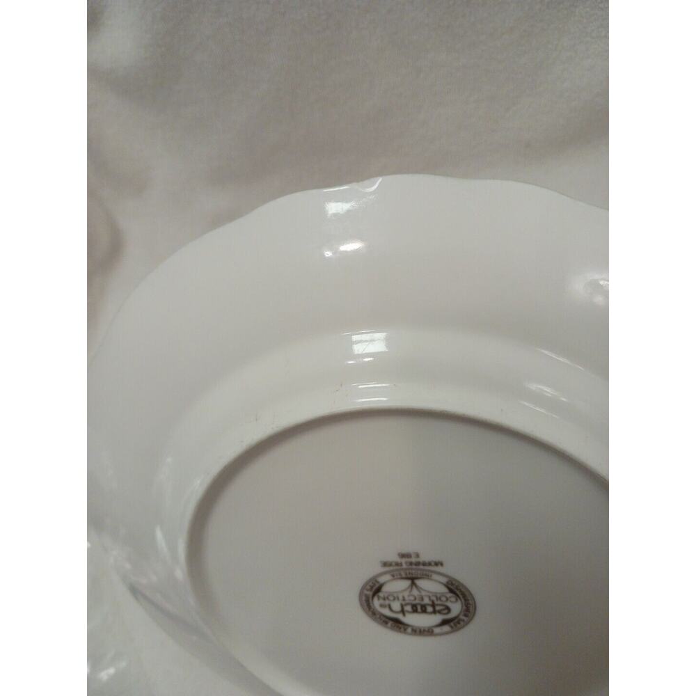 Epoch MORNING ROSE Dinner Plate Floral Roses Green trim Replacement Grannycore - Picture 16 of 16